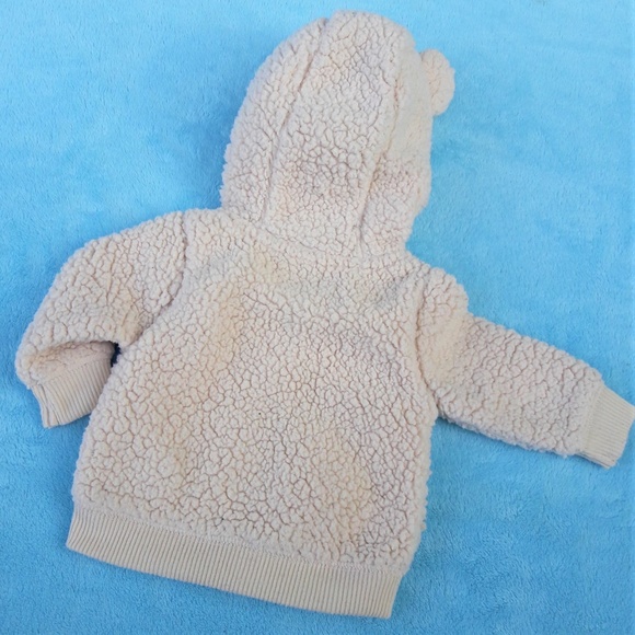 Carters Newborn Teddy Bear Jacket Zip River Guide - Picture 3 of 3